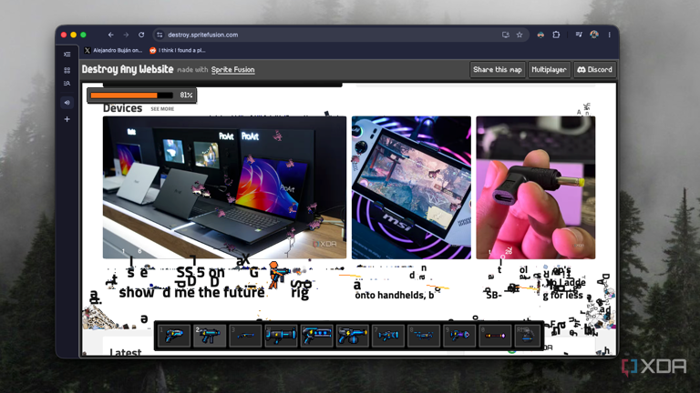 This Claude-built game lets you destroy any website, and it's absurdly ...