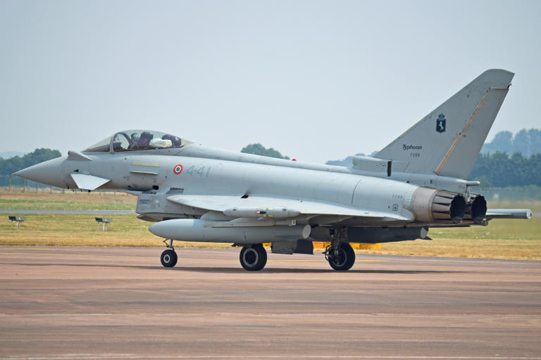 Italian Eurofighter downs unidentified drone after Latvian airspace ...