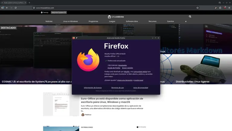 Firefox 158 llega con JPEG XL, IA para formularios y mejoras en PDF