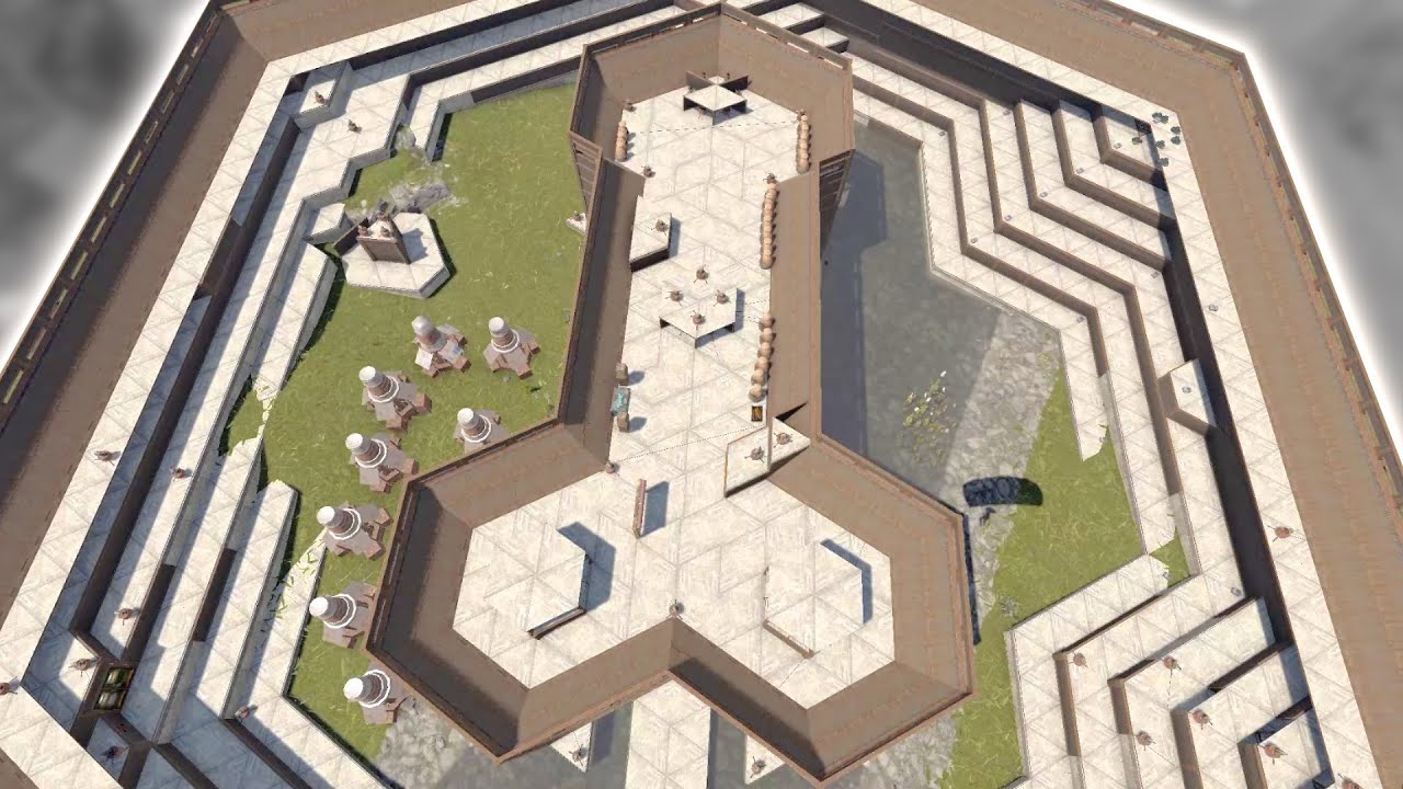 Raiding [BBC] clan's gigantic HQM rocketship base design