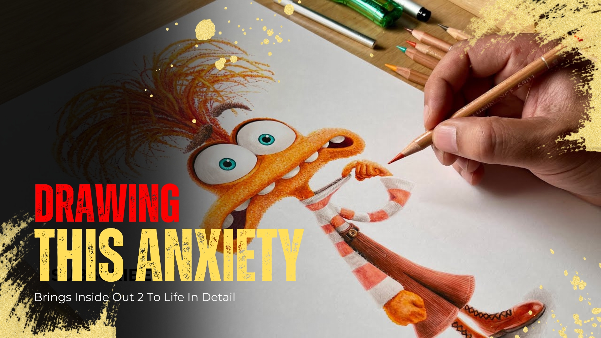This anxiety drawing brings Inside Out 2 to life in detail
