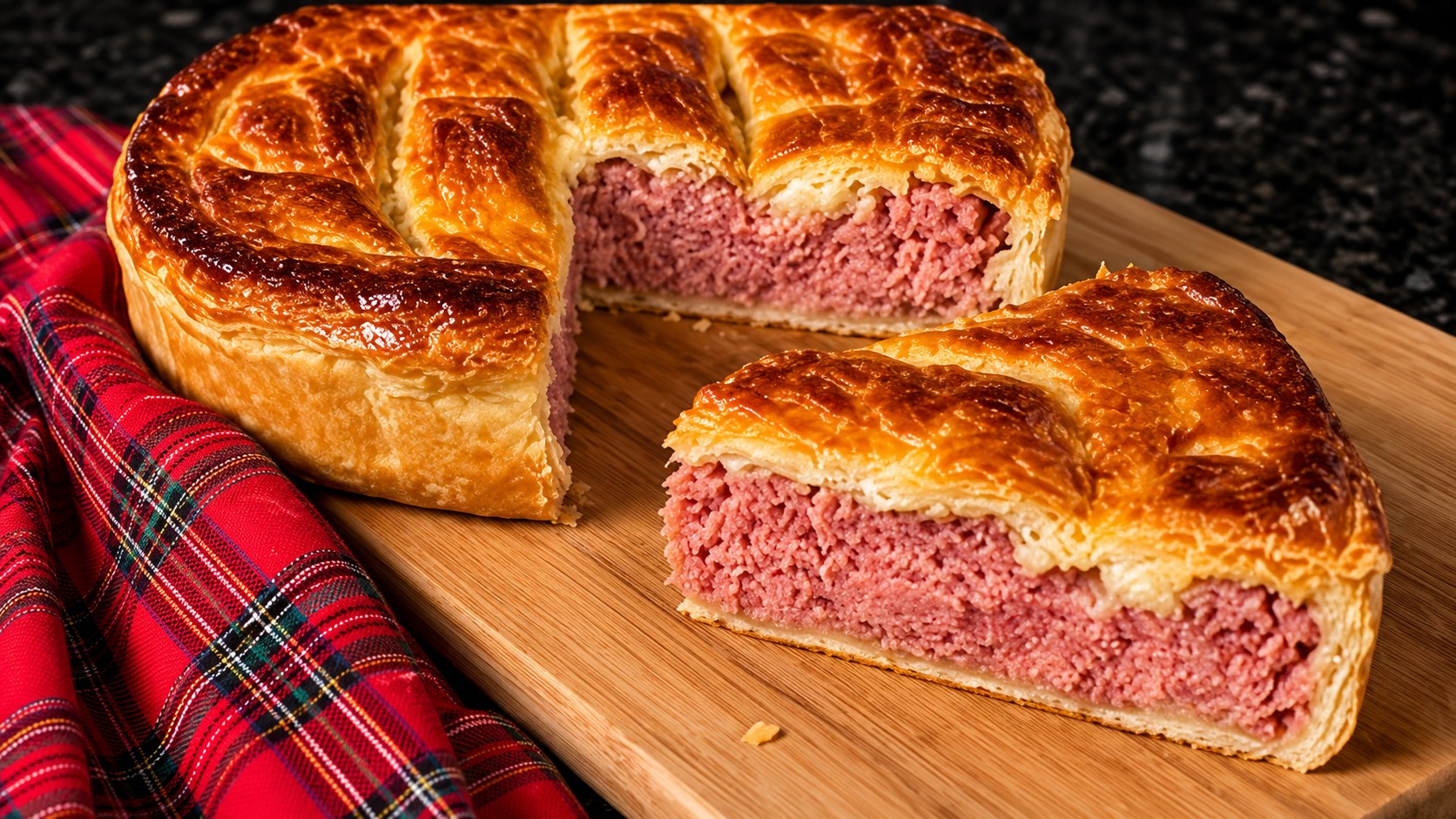 Easy corned beef and potato pie recipe for a family tea