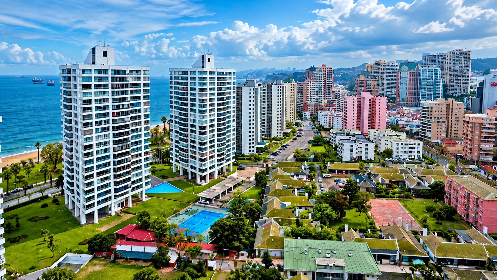 Why are these residential towers so close to the ocean?