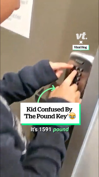 Kid confused by 'the pound key'
