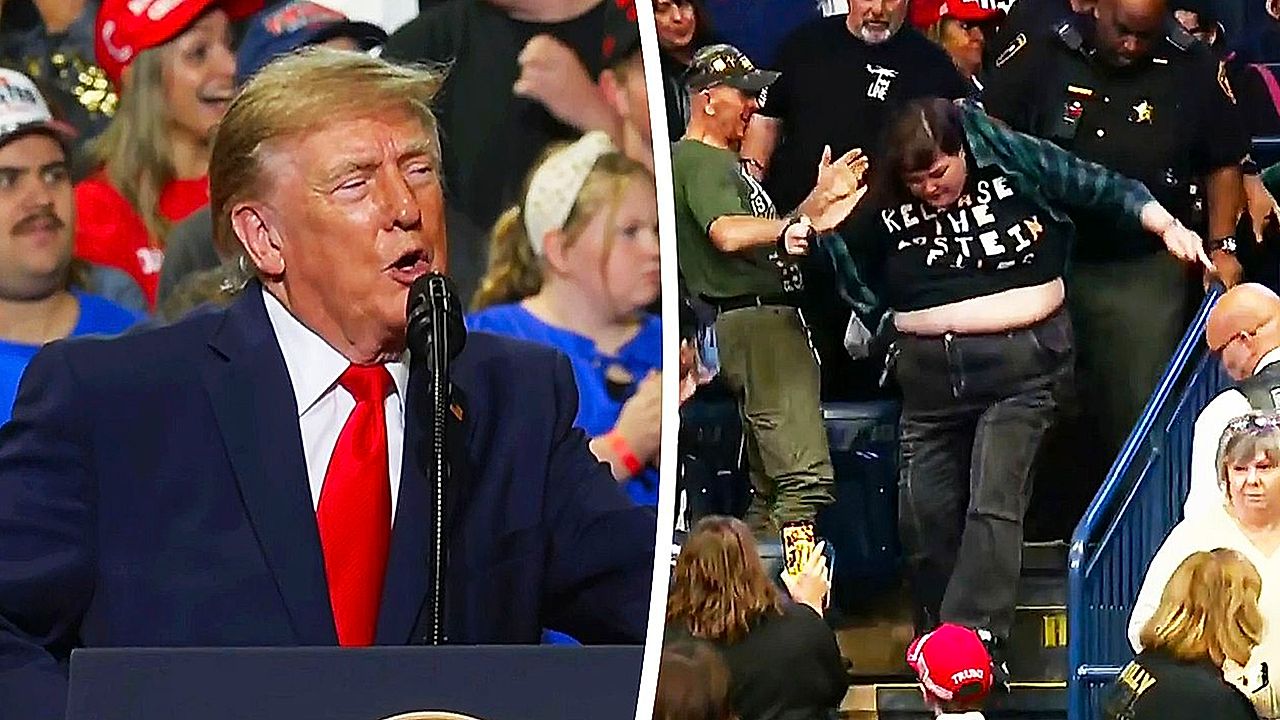 Trump calls female protester 'low class' and 'fat guy' before she is ...
