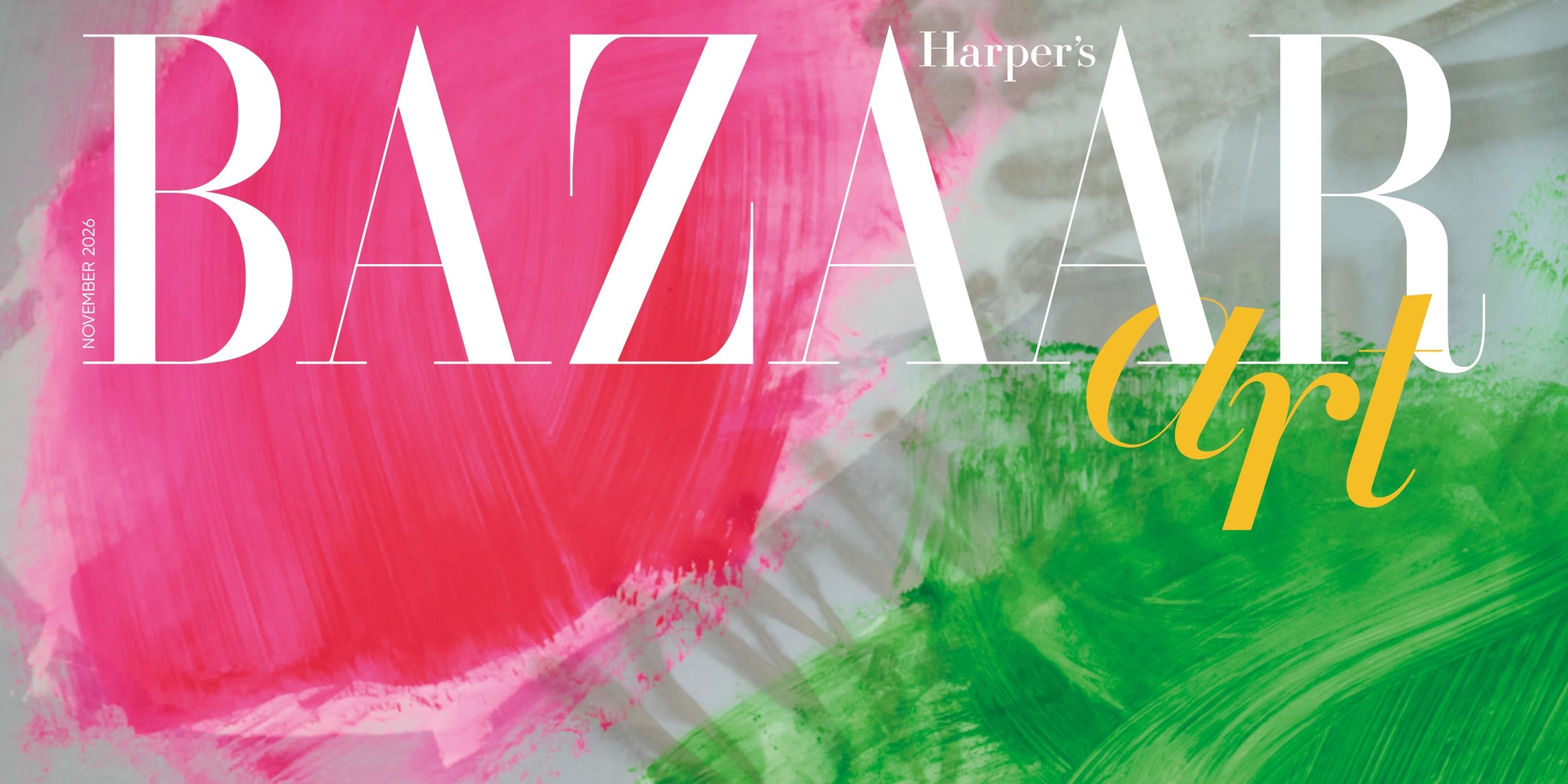 The November issue of Harper's Bazaar comes with four collectable art ...
