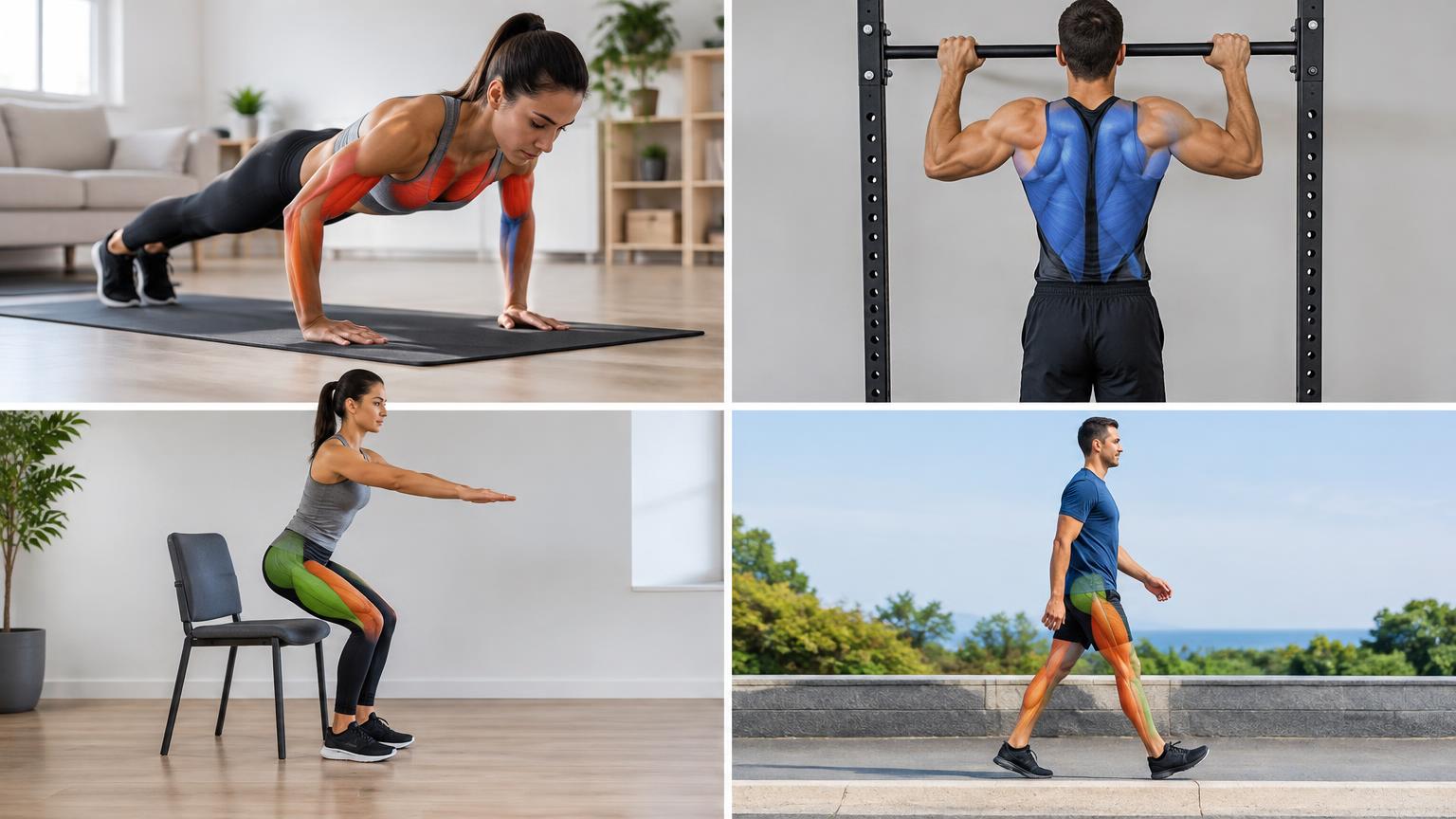 How your muscles work together when you push, pull, stand up from a ...