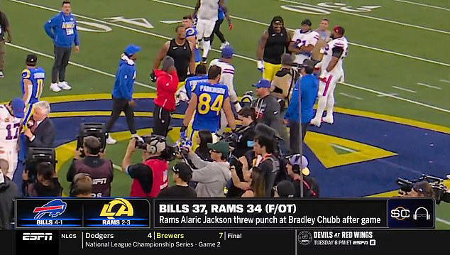 NFL thriller marred by disgraceful postgame violence as Rams star ...
