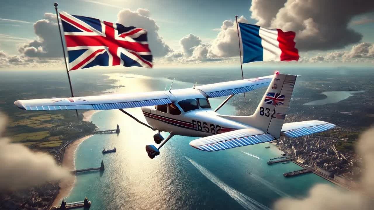Flying a Cessna 152 across the Channel from the UK to France