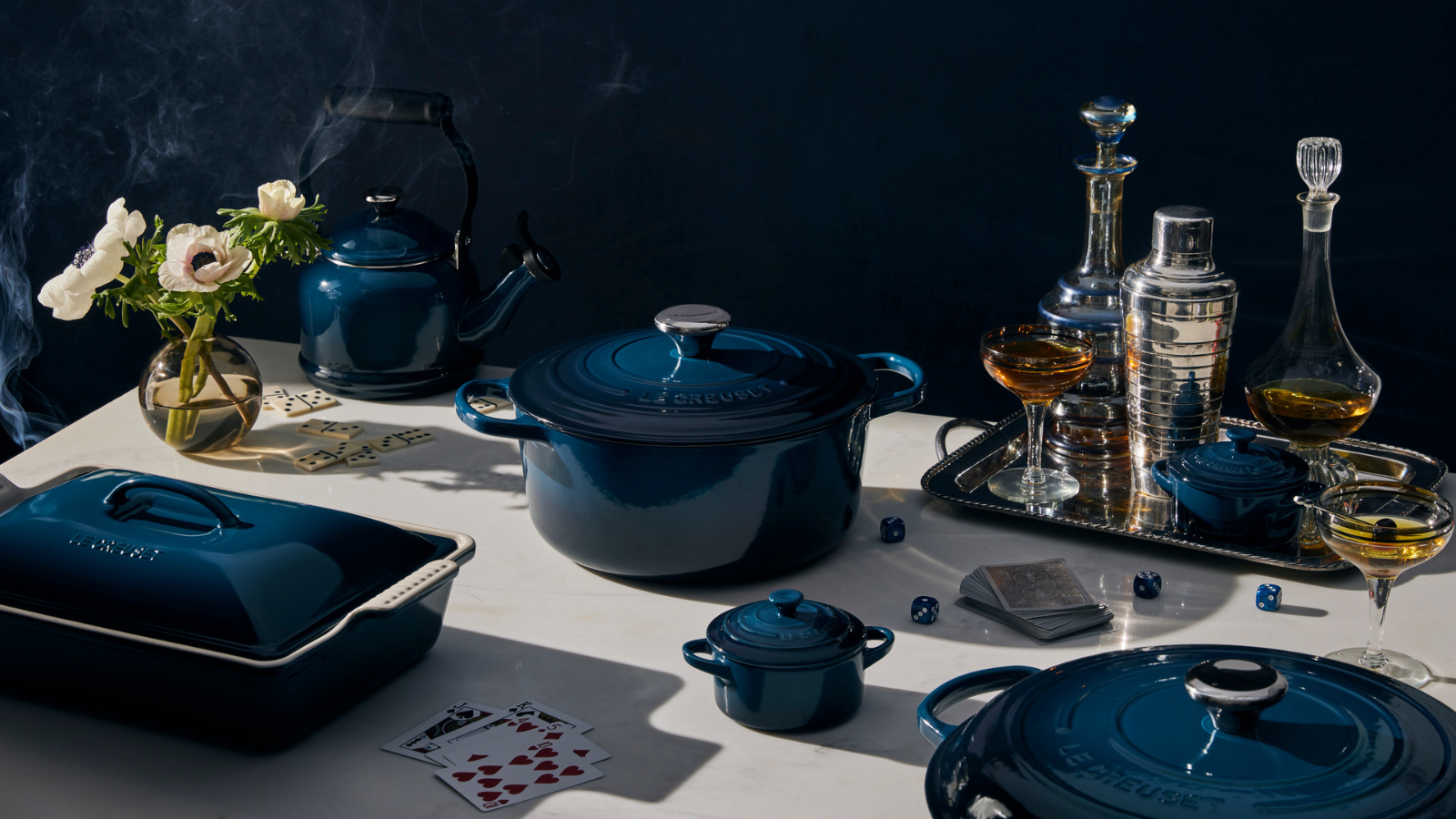 Le Creuset’s sumptuous nuit colorway is back for fall 2026