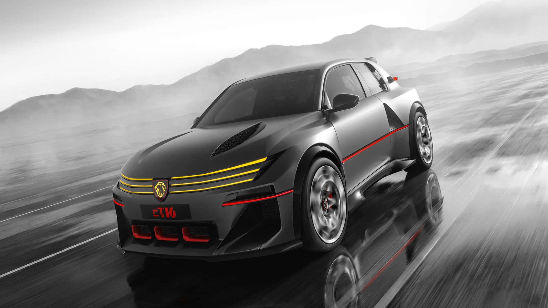 This wild electric hot hatch concept is hiding Peugeot’s next small car