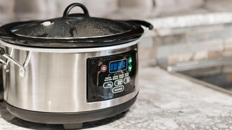 Transform your fall hosting with this fun pumpkin crockpot cover hack