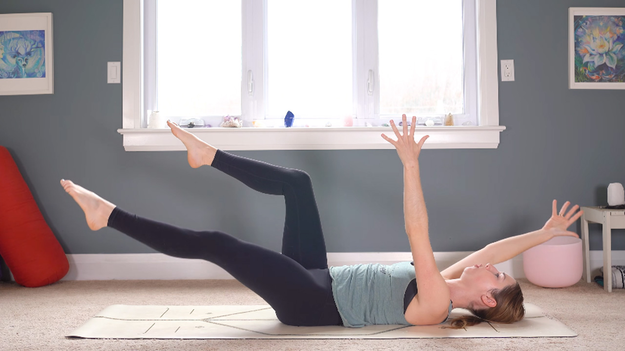 Melt stress and tone up with a quick Yogalates daily routine