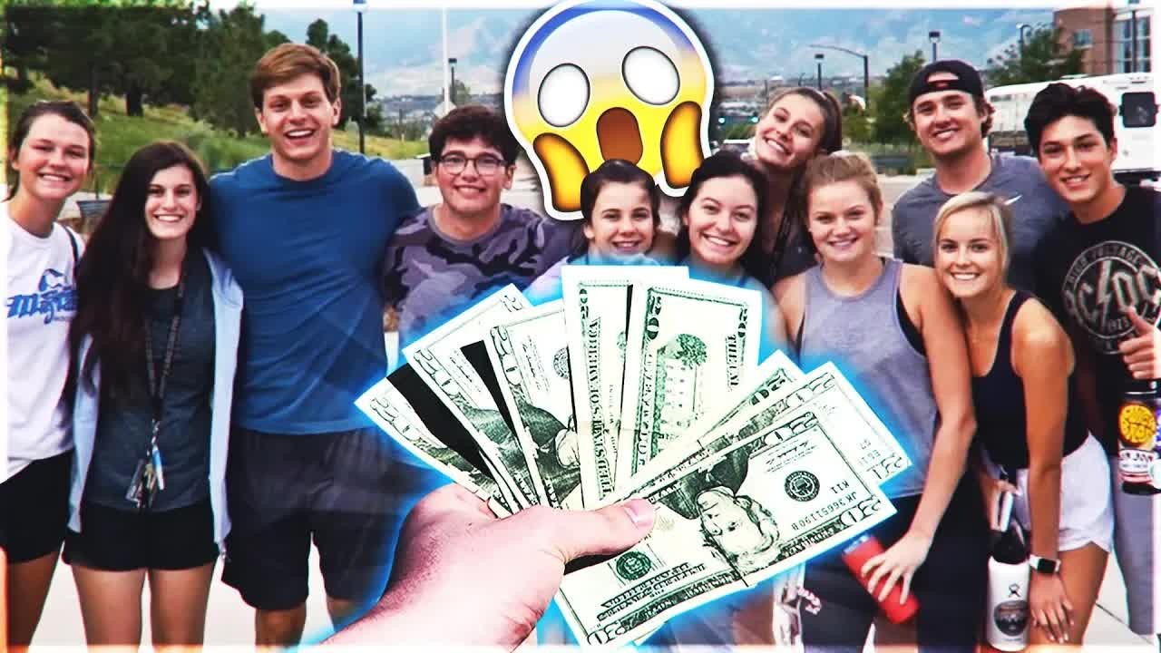 Matthew Beem surprises college students with a hidden cup challenge