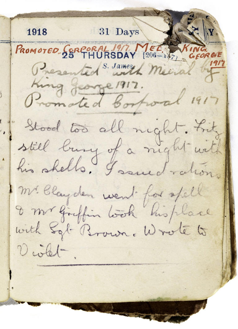 World War I soldier’s diary found at the dump reveals incredible love story