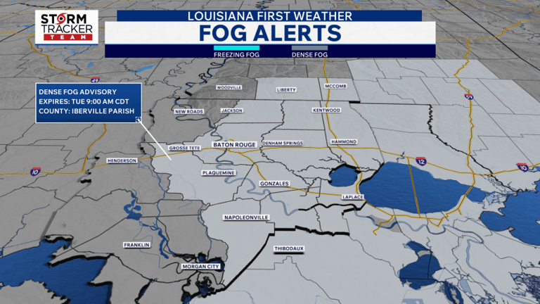 Baton Rouge weather: Tuesday morning fog, October heat wave this week