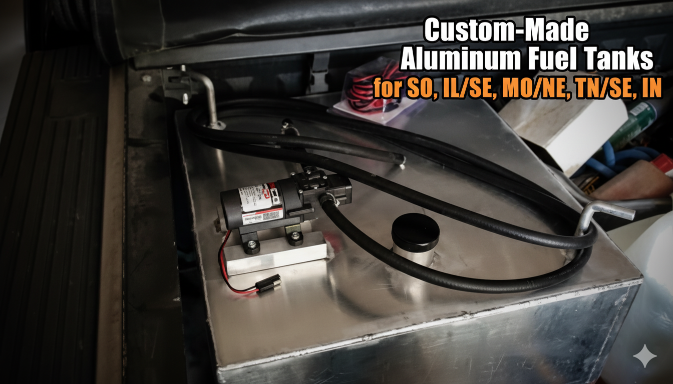 Custom-made aluminum fuel tanks for SO, IL/SE, MO/NE, TN/SE, IN