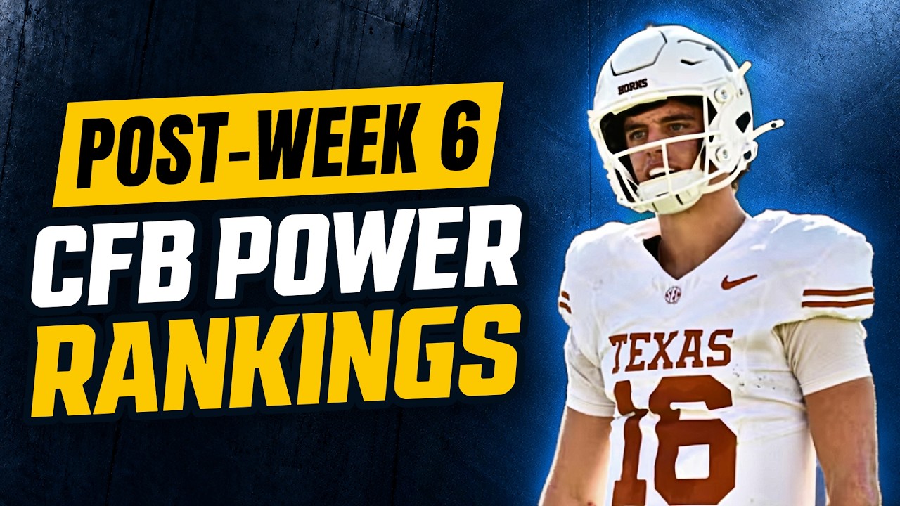 Post-week 6 2026 college football rankings: Is Arch Manning holding ...