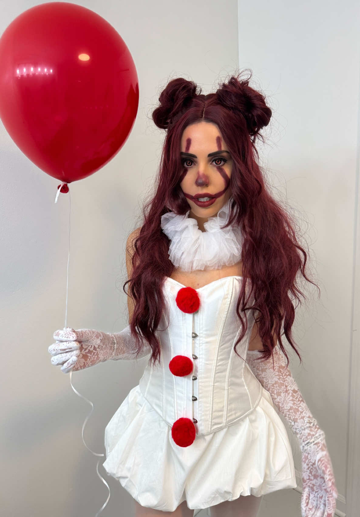 Pennywise costume makeup and character transformation