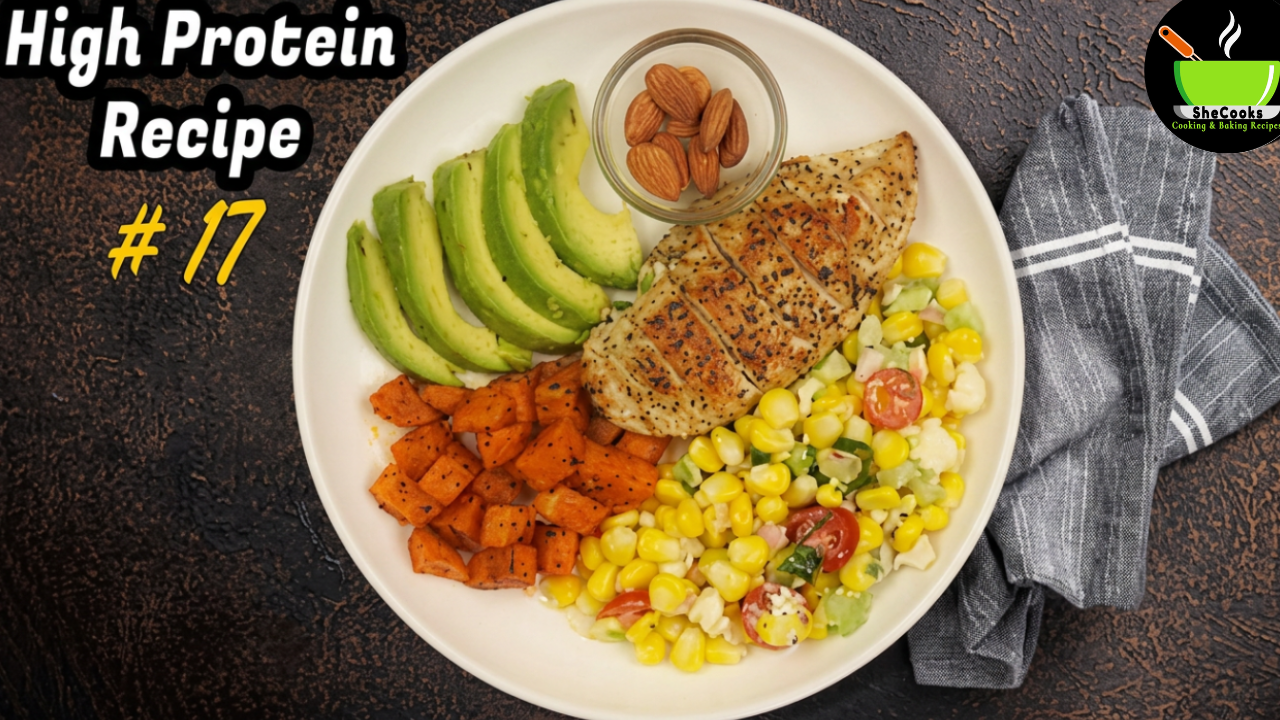 High protein chicken corn salad recipe