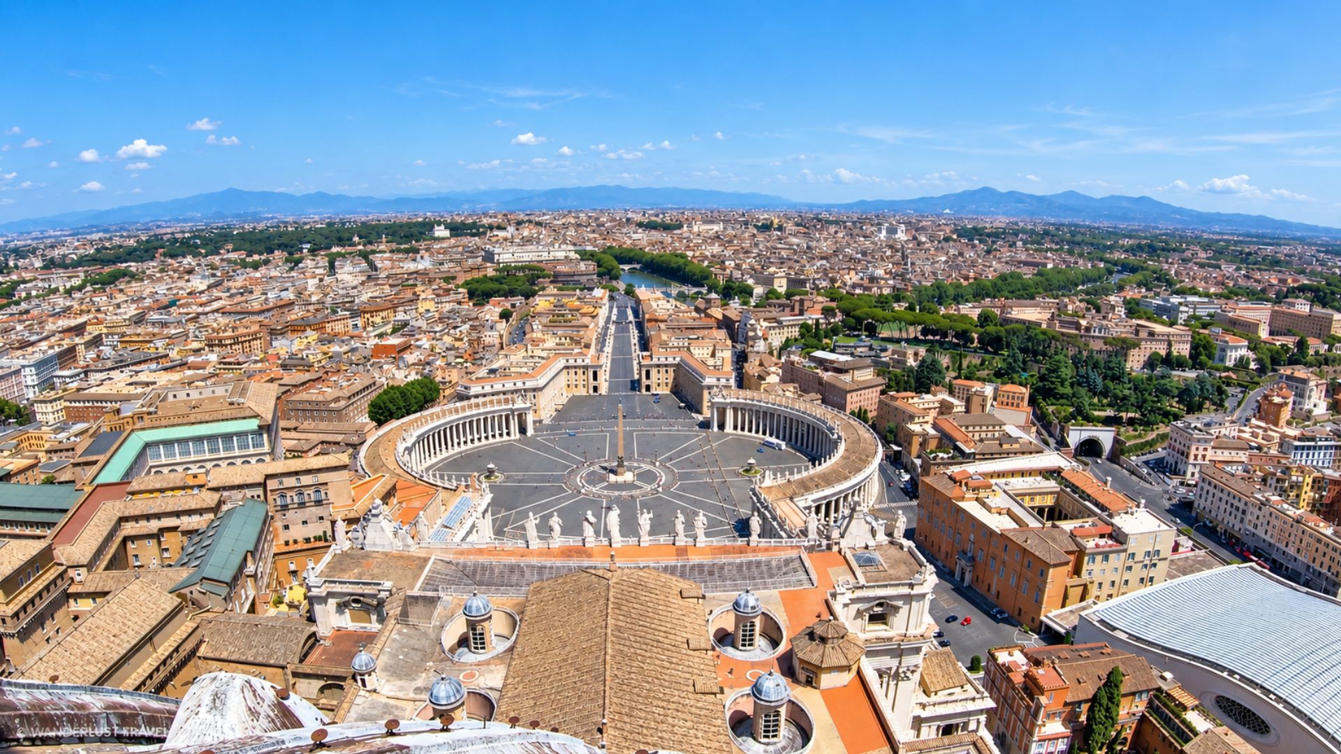 What does St. Peter's Square look like from above?