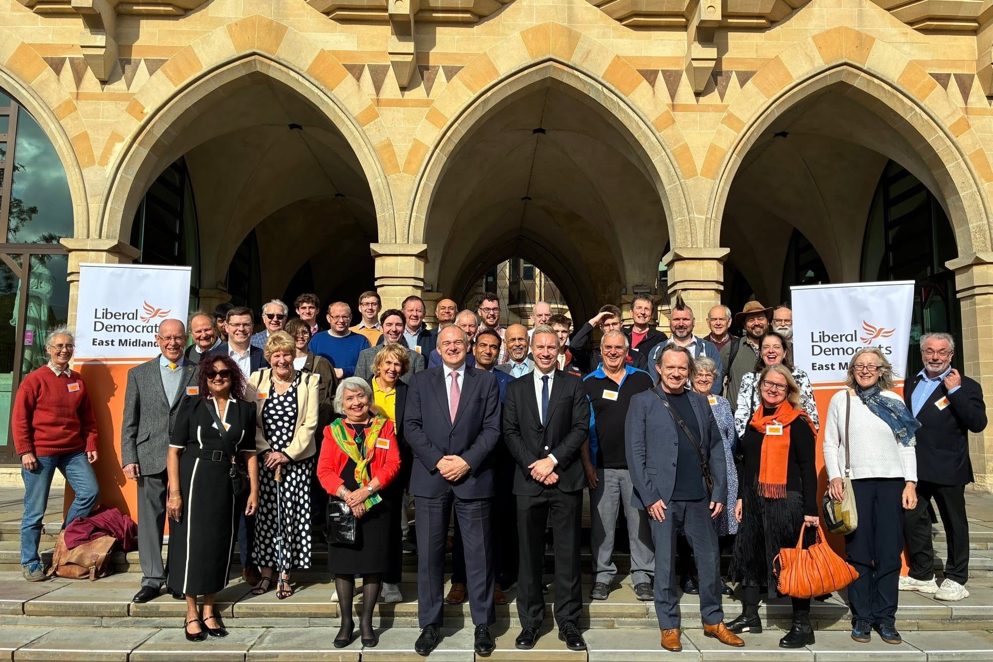 Liberal Democrat leader visits East Midlands conference at the ...