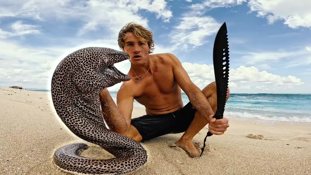 He found one of the craziest animals he'd ever seen then cooked it over ...