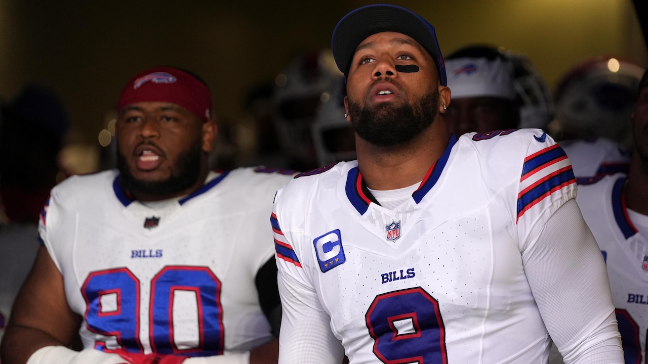 Rams' Alaric Jackson punches Bills' Bradley Chubb in trending video ...