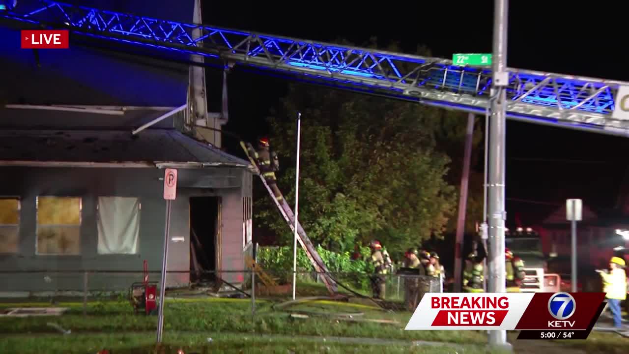 Firefighters work for over an hour to extinguish house fire early Tuesday