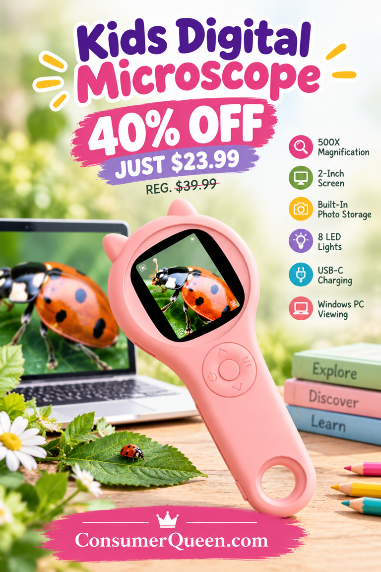 Kids digital microscope 40% off at Amazon — just $23.99!