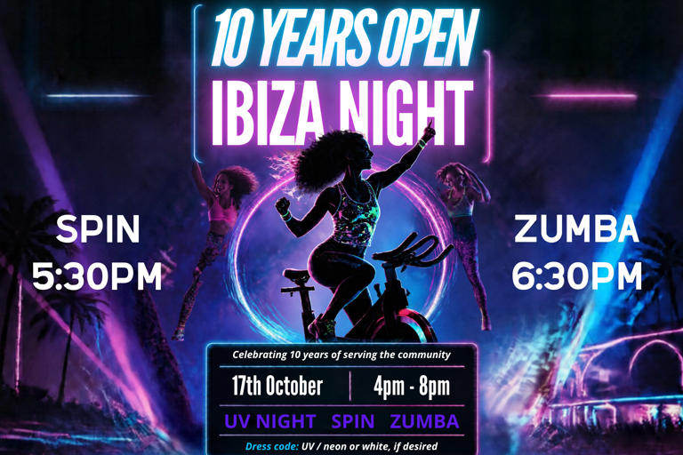 Bfit Lincs Gym celebrates 10 years with Ibiza-themed anniversary night