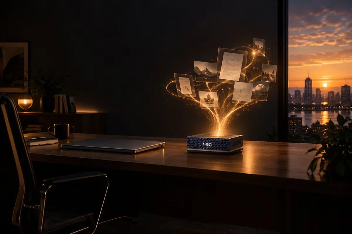 AMD sfida NVIDIA: il suo mini PC può far girare modelli IA giganteschi