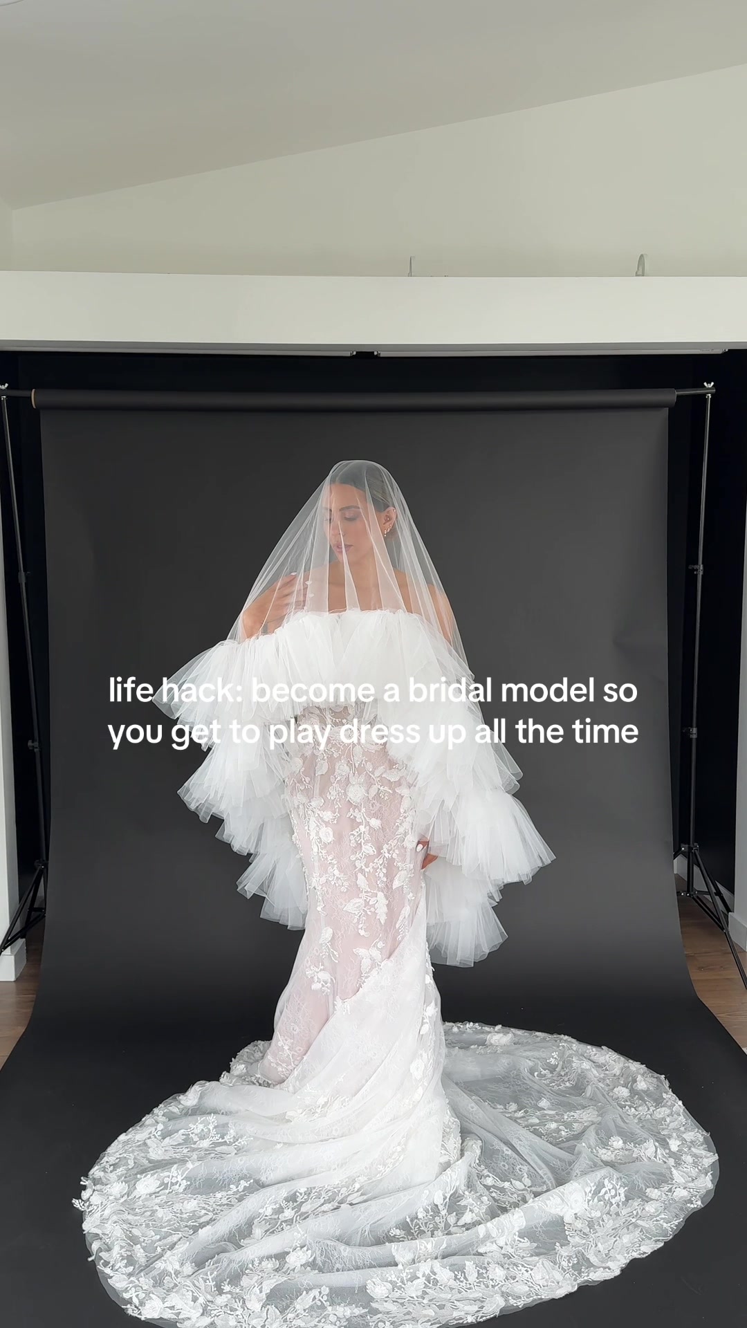 A career change that led to bridal fashion modeling