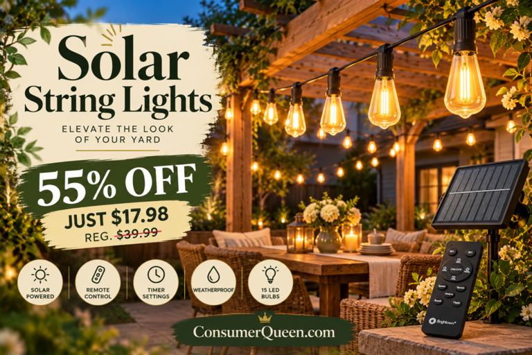 Solar string lights 55% off at Amazon — just $17.98!