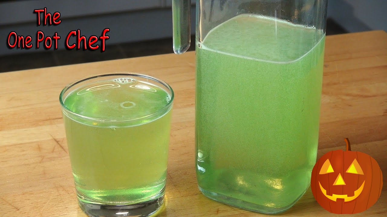 Drinkable slime for Halloween