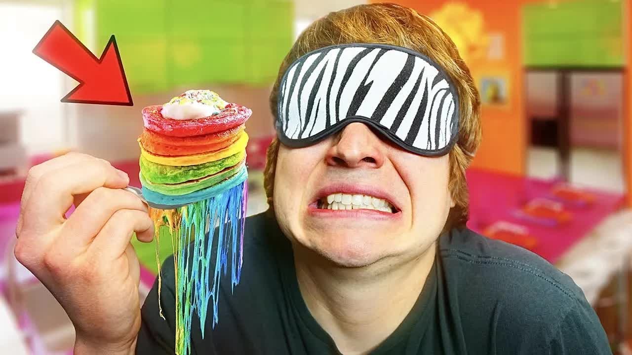 Matthew Beem faces the blindfolded taste test challenge
