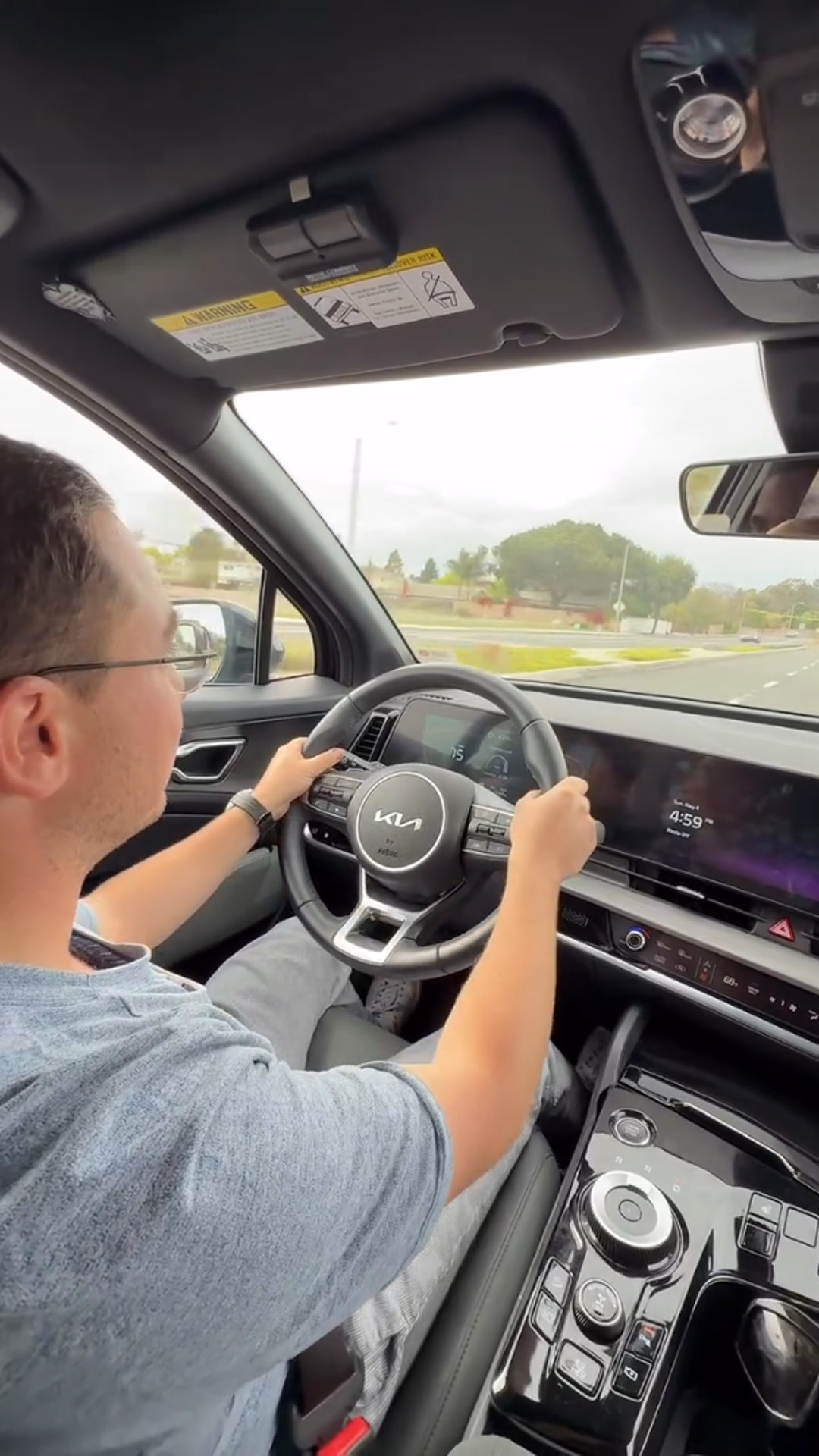 Behind the wheel of the surprisingly agile Kia Sportage