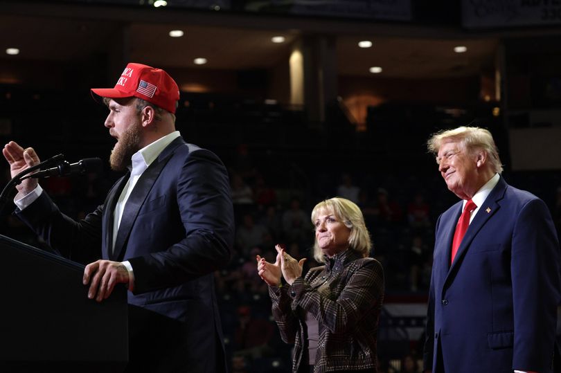Lip reader reveals what Donald Trump told Jake Paul before Ohio rally ...
