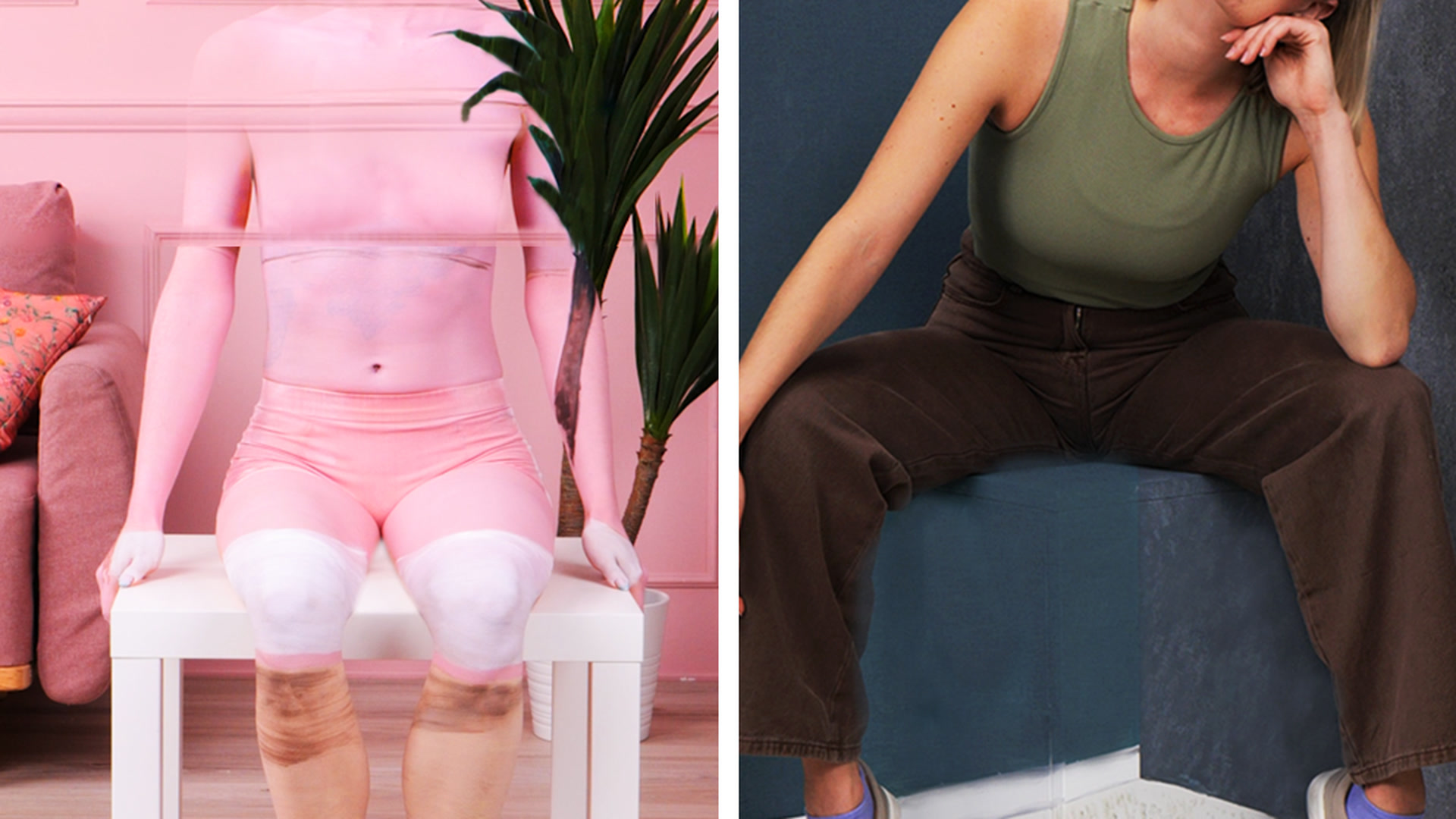 How a girl uses realistic body paint to become almost invisible in hide ...