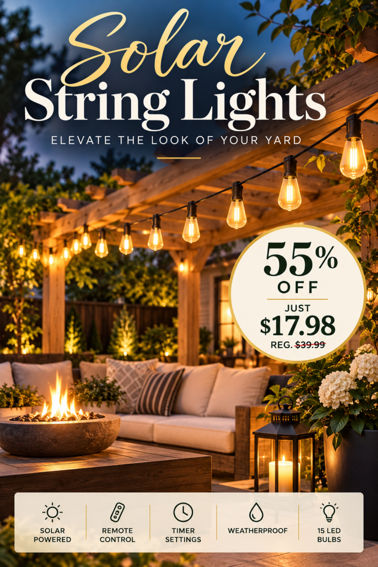 Solar string lights 55% off at Amazon — just $17.98!