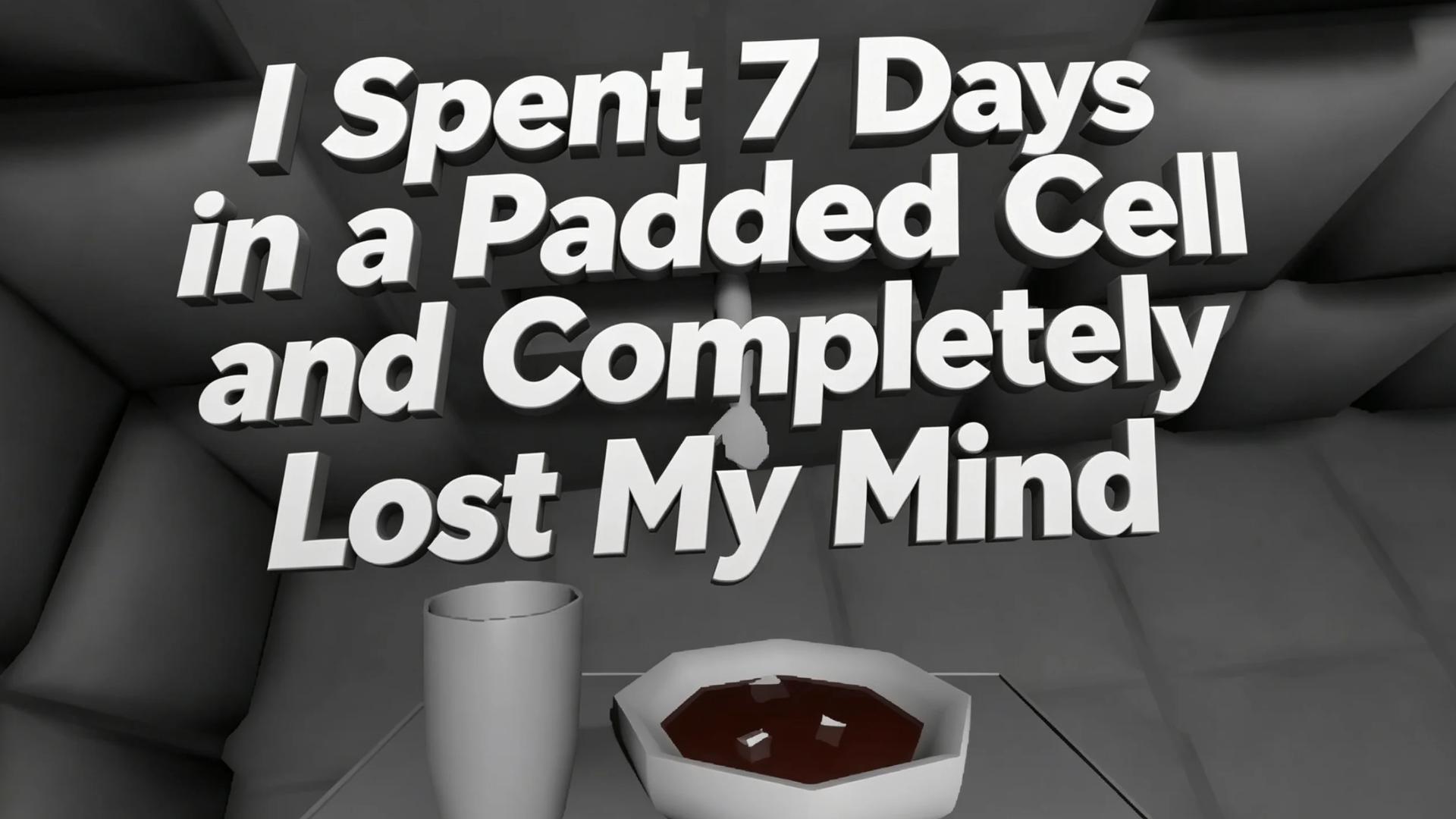 I spent 7 days in a padded cell and completely lost my mind