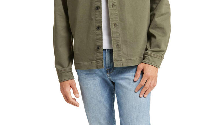 Nordstrom Rack's $45 shirt jacket is a perfect layer for chilly fall days