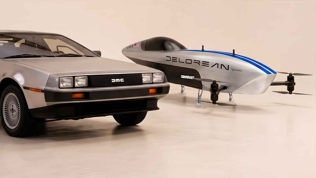 DeLorean announces debut in electric flying car racing