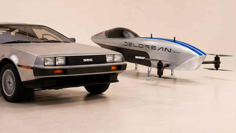 DeLorean announces debut in electric flying car racing