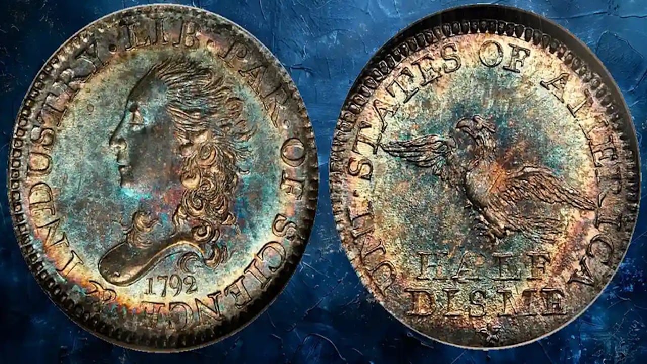 1792 'half disme' coin sells for $2.928 million at auction