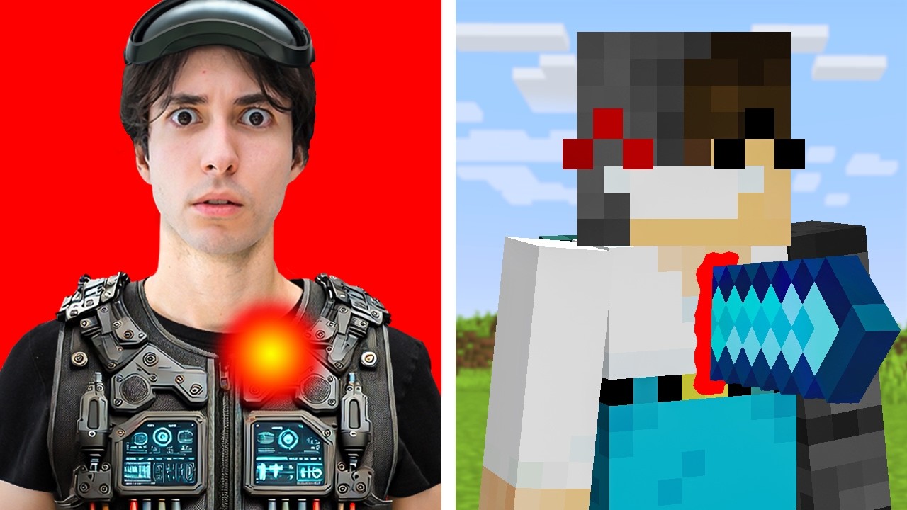 I fooled my friend with real pain in Minecraft