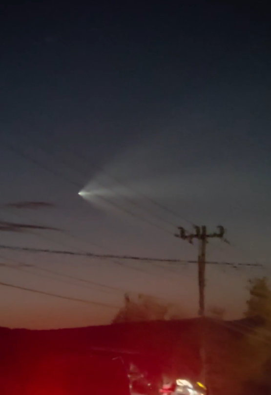 SpaceX rocket launch captured on camera in western Pennsylvania