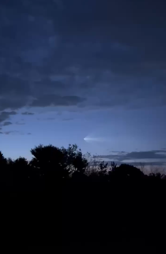 SpaceX rocket launch captured on camera in western Pennsylvania