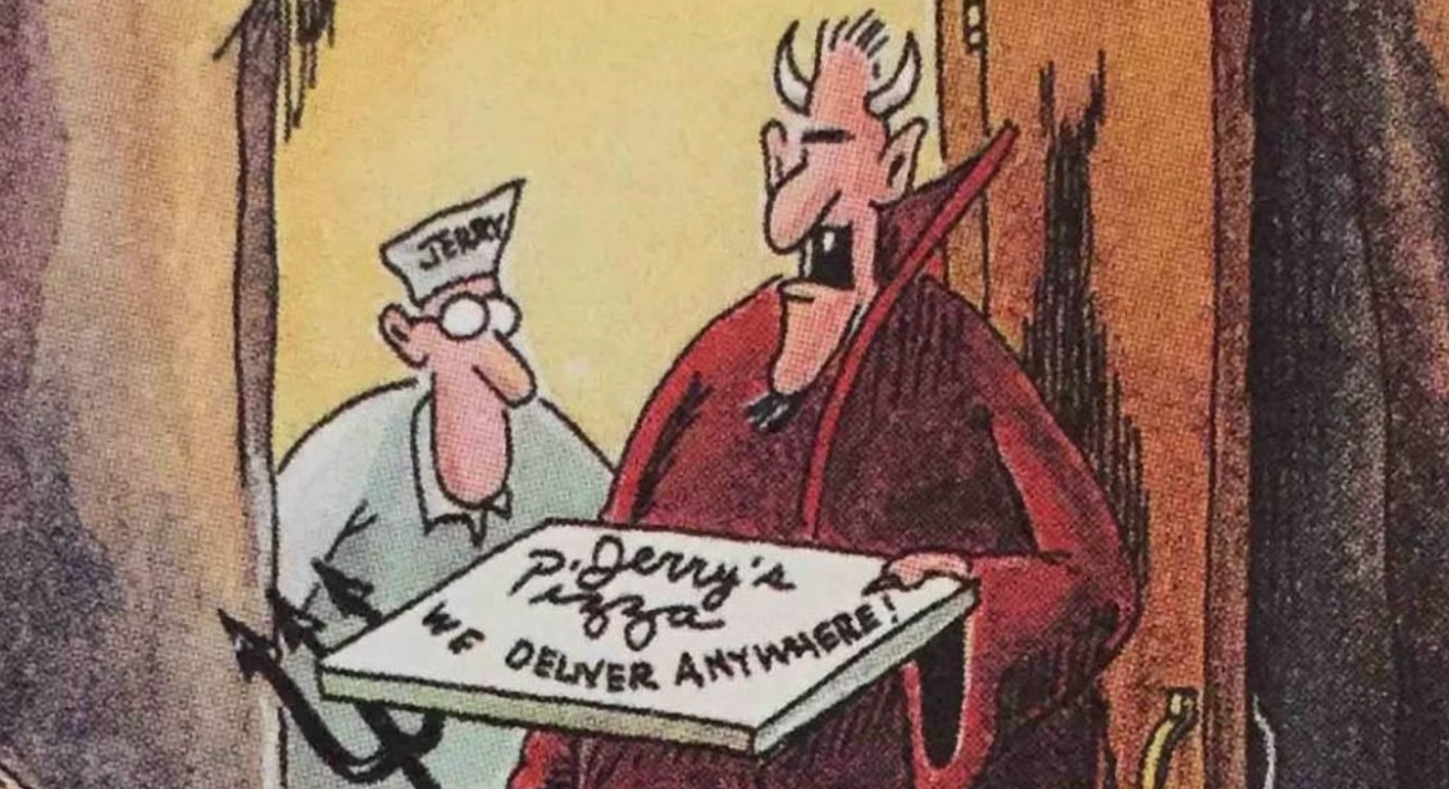 6 darkly funny Far Side comics starring the devil