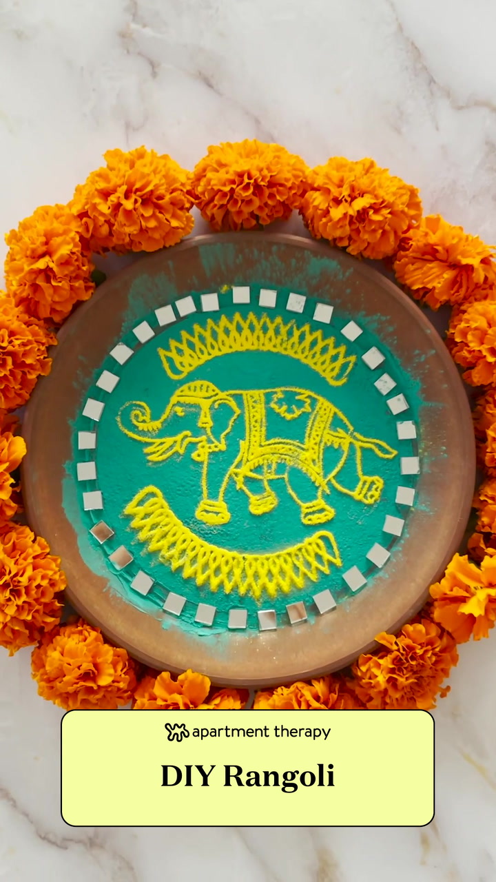 How to make a rangoli for Diwali